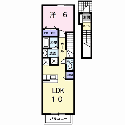 ヴィオラ　Ａ 202【管理NO：1-013086601-02020】 ★家具家電は申し込み後に搬入します★ ★2026年11月中旬入居可能★の物件画像