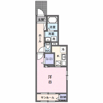Ｓｕｎｎｙ 101【管理NO：1-027597901-01010】 ★家具家電は申し込み後に搬入します★ ★2026年11月中旬入居可能★の物件画像