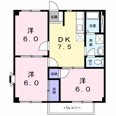 カームＳＴⅠ 203【管理NO：1-004302901-02030】 ★家具家電は申し込み後に搬入します★ ★2026年10月下旬入居可能★の物件画像