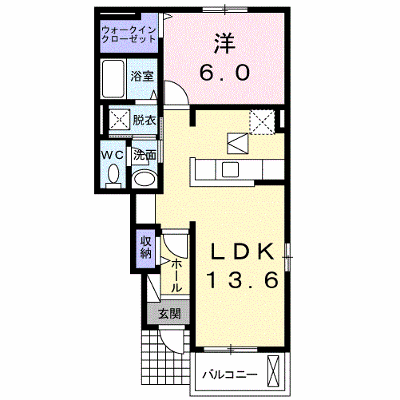 リエート　新田　Ⅰ 106【管理NO：1-020784101-01050】 ★家具家電は申し込み後に搬入します★ ★2026年10月下旬入居可能★の物件画像