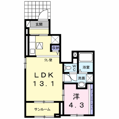 イノセントコートⅢ 106【管理NO：1-020179701-01050】 ★家具家電は申し込み後に搬入します★ ★2026年09月下旬入居可能★の物件画像
