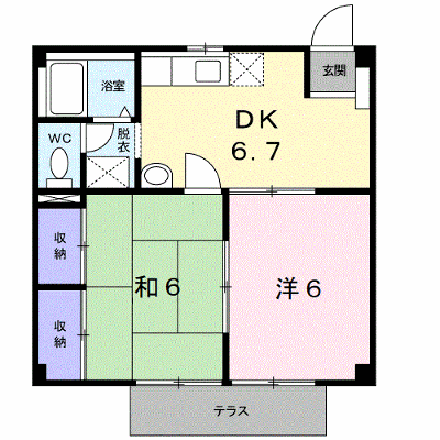 メゾン・ユーアイ 102【管理NO：1-005634901-01020】 ★家具家電は申し込み後に搬入します★の物件画像