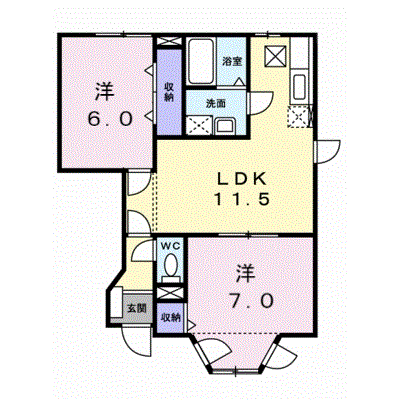 ウエストリバーＡ 103【管理NO：1-007307301-01030】 ★家具家電は申し込み後に搬入します★ ★2026年11月中旬入居可能★の物件画像