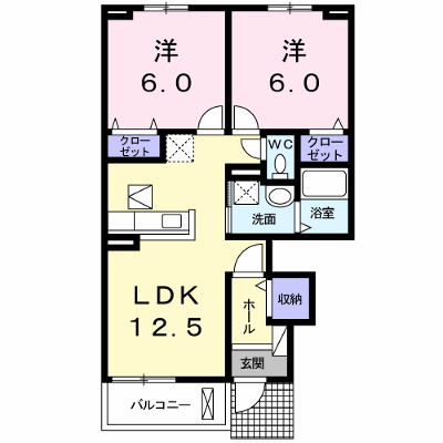Ｍｉｌｌｅ　Ｆｌｅｕｒｓ 106【管理NO：1-021966301-01050】 ★家具家電は申し込み後に搬入します★ ★2026年10月下旬入居可能★の物件画像