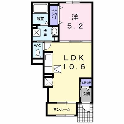 ラ・マジョーレⅠ 102【管理NO：1-021640701-01020】 ★家具家電は申し込み後に搬入します★ ★2026年10月下旬入居可能★の物件画像