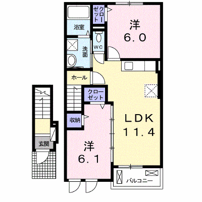 レジリエンス　Ｂ 202【管理NO：1-019974502-02020】 ★家具家電は申し込み後に搬入します★ ★2026年10月下旬入居可能★の物件画像
