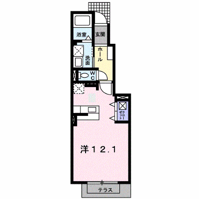 レジデンス・サンライズⅠ 103【管理NO：1-016617501-01030】 ★家具家電は申し込み後に搬入します★ ★2026年10月下旬入居可能★の物件画像
