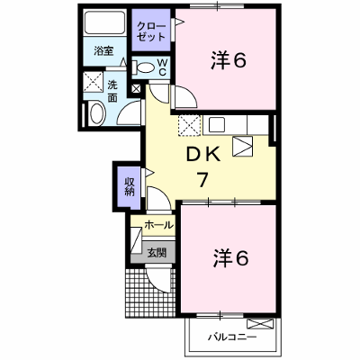 ポポロⅣ 102【管理NO：1-017518001-01020】 ★家具家電は申し込み後に搬入します★の物件画像