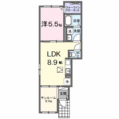 ラ・ファータ 101【管理NO：1-028017001-01010】 ★家具家電は申し込み後に搬入します★ ★2026年11月中旬入居可能★の物件画像