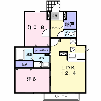 豊和サンク 102【管理NO：1-010994601-01020】 ★家具家電は申し込み後に搬入します★ ★2026年10月下旬入居可能★の物件画像
