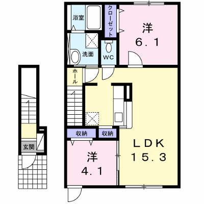 セレーノⅡ 203【管理NO：1-019485202-02030】 ★家具家電は申し込み後に搬入します★の物件画像