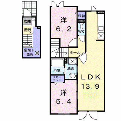 ビクトリー・Ａ 203【管理NO：1-015999901-02030】 ★家具家電は申し込み後に搬入します★の物件画像