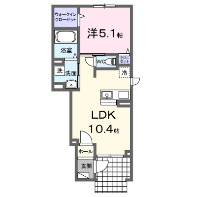 パレスウトナイＡ 104【管理NO：1-027339401-01040】 ★家具家電は申し込み後に搬入します★の物件画像