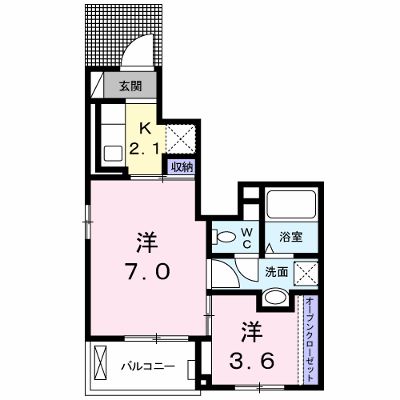 Ｓｏｌａｎａ 103【管理NO：1-020507201-01030】 ★家具家電は申し込み後に搬入します★ ★2026年11月中旬入居可能★の物件画像