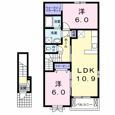 フィオーレ 203【管理NO：1-018742801-02030】 ★家具家電は申し込み後に搬入します★ ★2026年10月下旬入居可能★の物件画像