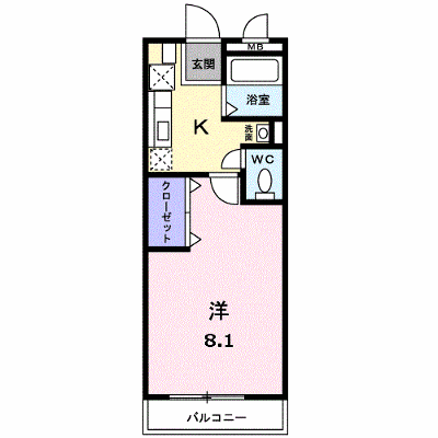 パティオ・スカイ　Ⅱ 102【管理NO：1-011242801-01020】 ★家具家電は申し込み後に搬入します★ ★2026年11月中旬入居可能★の物件画像