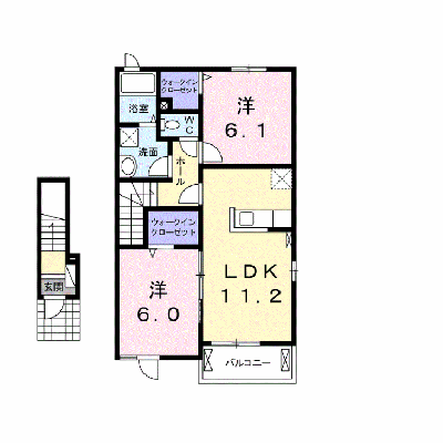 高瀬川ハイツ　Ⅰ 202【管理NO：1-020258101-02020】 ★家具家電は申し込み後に搬入します★ ★2026年11月中旬入居可能★の物件画像