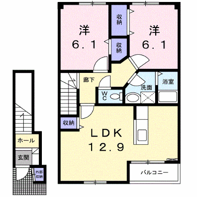 まうゆⅡ 202【管理NO：1-012520401-02020】 ★家具家電は申し込み後に搬入します★ ★2026年12月中旬入居可能★の物件画像