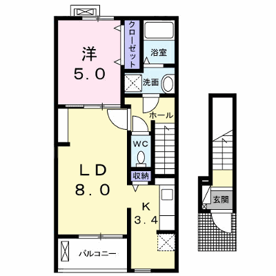 モンターニュ 202【管理NO：1-023005501-02020】 ★家具家電は申し込み後に搬入します★ ★2026年11月上旬入居可能★の物件画像