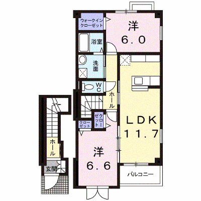 シエルブリュ　Ｂ 203【管理NO：1-012743802-02030】 ★家具家電は申し込み後に搬入します★ ★2026年11月中旬入居可能★の物件画像