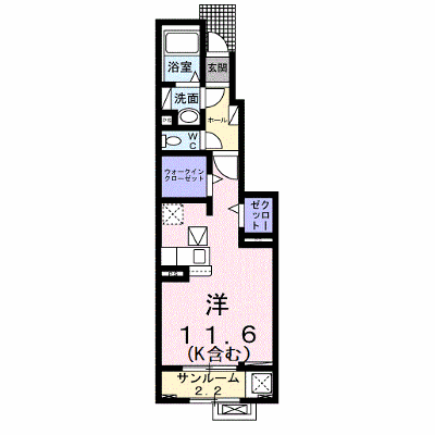 ヒカルサ高岡角ウエスト 104【管理NO：1-027529901-01040】 ★家具家電は申し込み後に搬入します★ ★2026年10月下旬入居可能★の物件画像