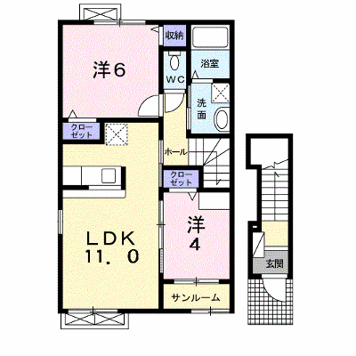 グリフィンドール 201【管理NO：1-017746301-02010】 ★家具家電は申し込み後に搬入します★ ★2026年11月下旬入居可能★の物件画像