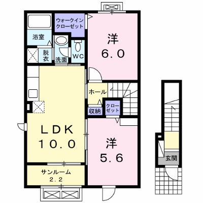 ミルキーウェイⅠ 201【管理NO：1-021971101-02010】 ★家具家電は申し込み後に搬入します★ ★2026年11月上旬入居可能★の物件画像