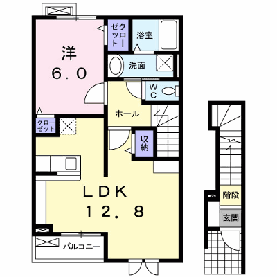トーク　鷹の羽 202【管理NO：1-017127101-02020】 ★家具家電は申し込み後に搬入します★ ★2026年10月下旬入居可能★の物件画像