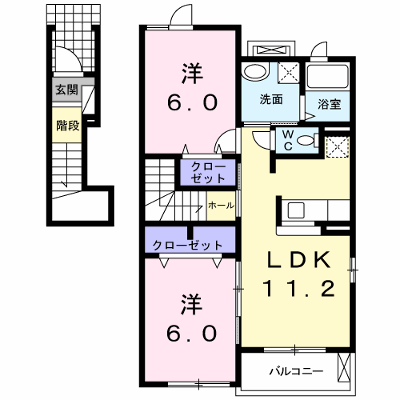 リシアンサス 201【管理NO：1-017060901-02010】 ★家具家電は申し込み後に搬入します★ ★2026年12月中旬入居可能★の物件画像