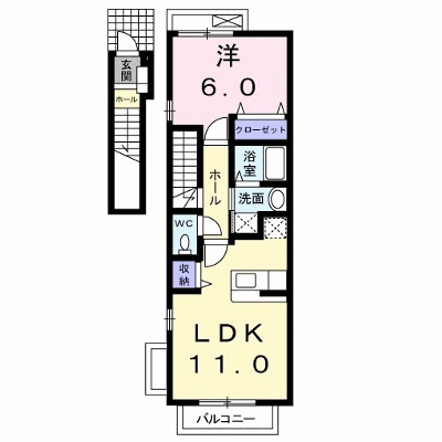 エターナルヒルＡ 202【管理NO：1-013445901-02020】 ★家具家電は申し込み後に搬入します★ ★2026年11月中旬入居可能★の物件画像