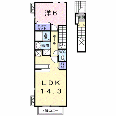 サニーハウス　２ 203【管理NO：1-015861201-02030】 ★家具家電は申し込み後に搬入します★ ★2026年12月上旬入居可能★の物件画像