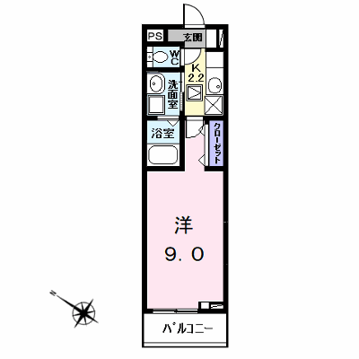 シャルール伏屋 102【管理NO：1-027535101-01020】 ★家具家電は申し込み後に搬入します★ ★2026年11月上旬入居可能★の物件画像