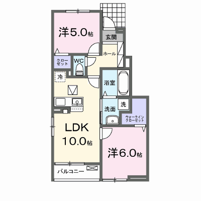 アルバ藤里 103【管理NO：1-028829701-01030】 ★家具家電は申し込み後に搬入します★ ★2027年02月上旬入居可能★の物件画像