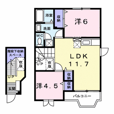 クレストールナイキ 203【管理NO：1-011798801-02030】 ★家具家電は申し込み後に搬入します★ ★2026年10月下旬入居可能★の物件画像