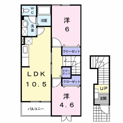 シャン・ド・フルール 201【管理NO：1-011339701-02010】 ★家具家電は申し込み後に搬入します★の物件画像