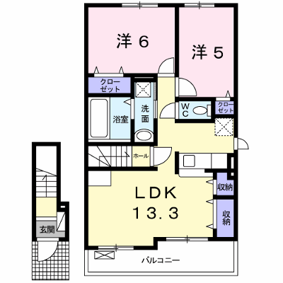 シャレード 204【管理NO：1-023407701-02040】 ★家具家電は申し込み後に搬入します★ ★2026年11月上旬入居可能★の物件画像