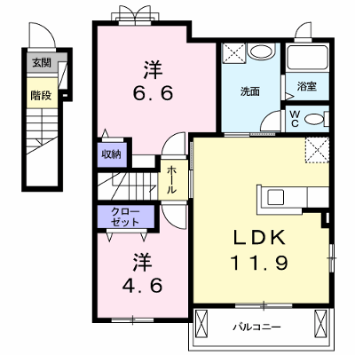 サンライズ　コート東山 201【管理NO：1-018167201-02010】 ★家具家電は申し込み後に搬入します★ ★2026年12月中旬入居可能★の物件画像