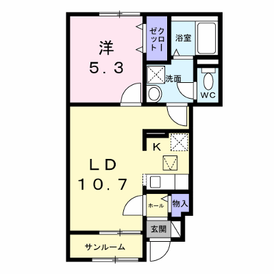 クレール亀山 103【管理NO：1-028846001-01030】 ★家具家電は申し込み後に搬入します★ ★2027年02月中旬入居可能★の物件画像