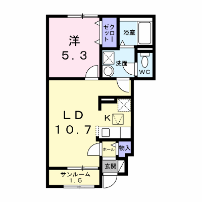 メゾンポワール１ 103【管理NO：1-028841601-01030】 ★家具家電は申し込み後に搬入します★ ★2027年03月上旬入居可能★の物件画像