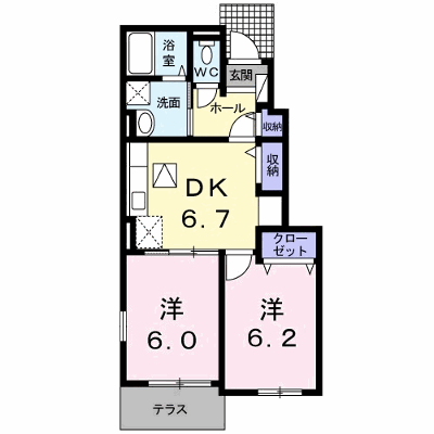 グランデ・フィオーレＡ 103【管理NO：1-018762401-01030】 ★家具家電は申し込み後に搬入します★ ★2026年11月中旬入居可能★の物件画像