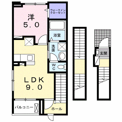 Ｂｏｓｃａｔｏ　Ｌ　Ⅱ 303【管理NO：1-026937102-03030】 ★家具家電は申し込み後に搬入します★ ★2026年11月中旬入居可能★の物件画像