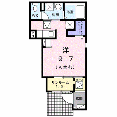ＳＵＺＵＲＡＮⅡ 105【管理NO：1-026028001-01050】 ★家具家電は申し込み後に搬入します★ ★2026年10月下旬入居可能★の物件画像