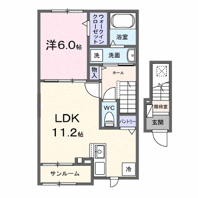 カーサ・アルバ 202【管理NO：1-028047001-02020】 ★家具家電は申し込み後に搬入します★ ★2026年11月中旬入居可能★の物件画像