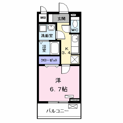 コンフォート・テラス 303【管理NO：1-021347701-03030】 ★家具家電は申し込み後に搬入します★の物件画像