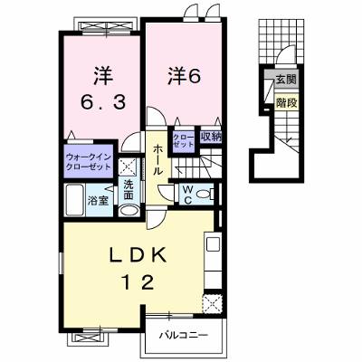 グランドパレス髙樹　Ⅱ 204【管理NO：1-017696502-02040】 ★家具家電は申し込み後に搬入します★ ★2026年10月上旬入居可能★の物件画像