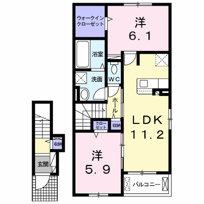 ロータス　Ⅰ 203【管理NO：1-025556601-02030】 ★家具家電は申し込み後に搬入します★ ★2026年12月中旬入居可能★の物件画像