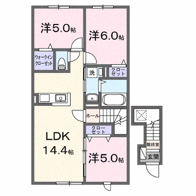 モエギノ杜ガーデンⅡ 201【管理NO：1-028849902-02010】 ★家具家電は申し込み後に搬入します★ ★2027年02月中旬入居可能★の物件画像