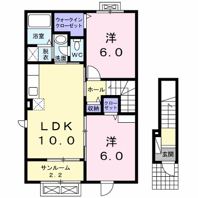 Ｆｉｏｒｅ・Ｙ 201【管理NO：1-022262201-02010】 ★家具家電は申し込み後に搬入します★ ★2026年10月上旬入居可能★の物件画像