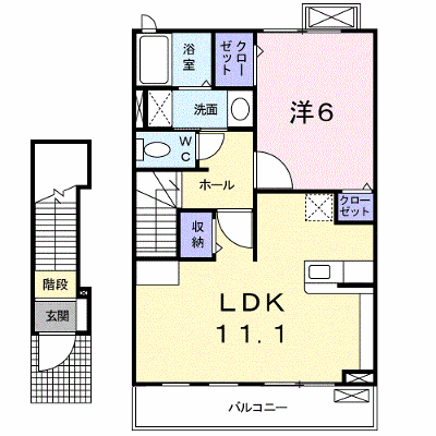 セイバリーＢ 203【管理NO：1-014977202-02030】 ★家具家電は申し込み後に搬入します★ ★2026年11月中旬入居可能★の物件画像