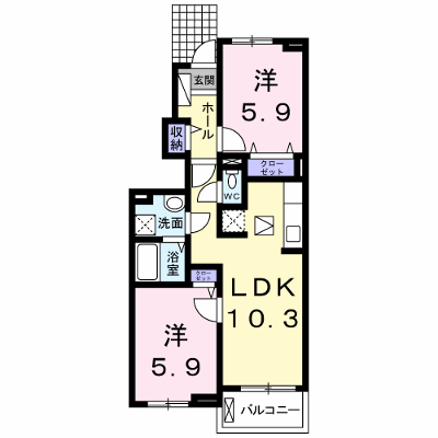 アルドールＧ 102【管理NO：1-020801702-01020】 ★家具家電は申し込み後に搬入します★ ★2026年10月上旬入居可能★の物件画像